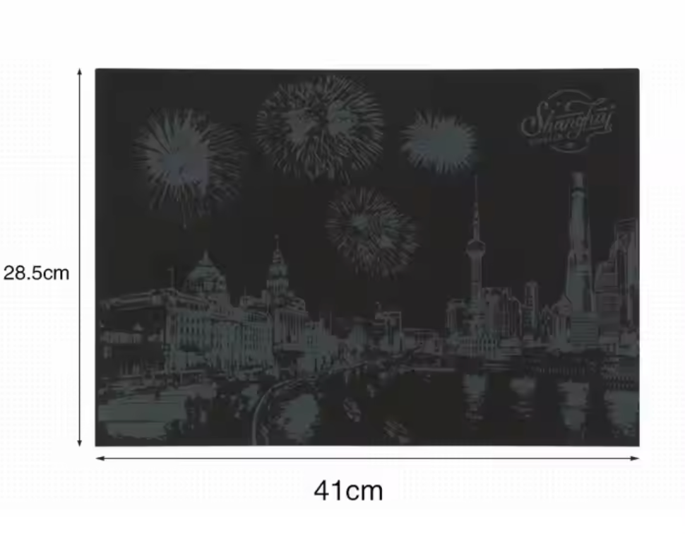 Paris Scratch Art Kit